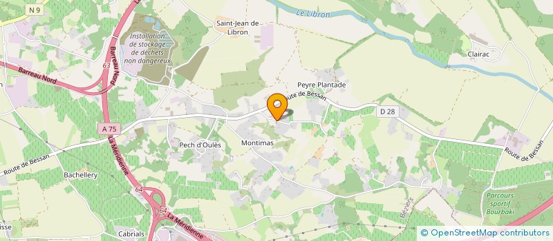 localisation de l'entreprise AUSSEK à BEZIERS