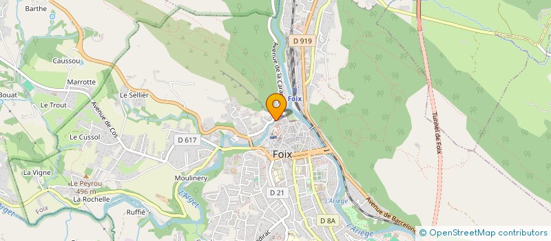 localisation de l'entreprise AUSSENAC à FOIX