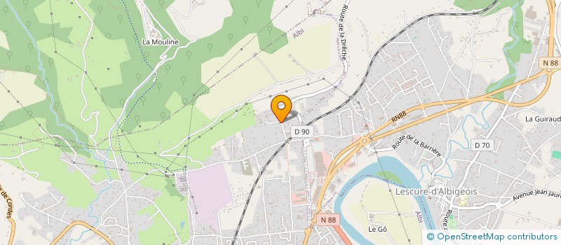 localisation de l'entreprise AUSSENAC BTP  ALBI