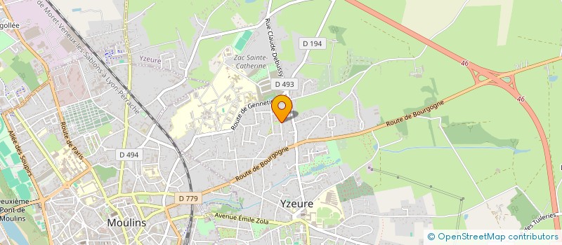 localisation de l'entreprise AUSSET PAYSAGE à YZEURE