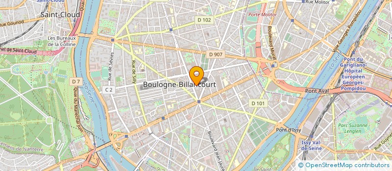 localisation de l'entreprise AUSSITOT FETES SARL à BOULOGNE-BILLANCOURT