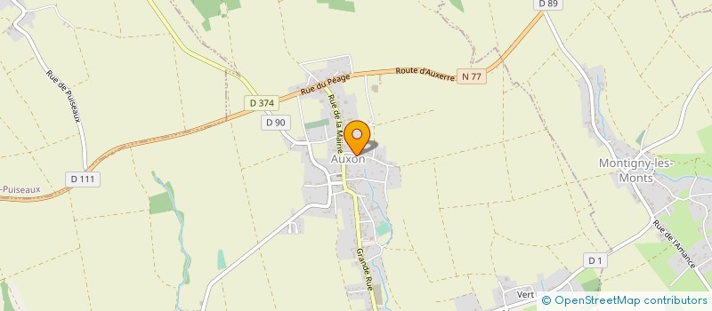 localisation de l'entreprise AUSSONE à AUXON