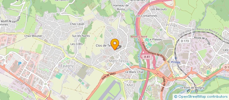 localisation de l'entreprise AUSTERLITZ  EPAGNY METZ-TESSY