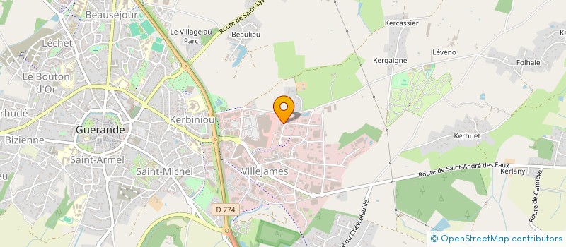 localisation de l'entreprise AUSTRA LINGE  GUERANDE