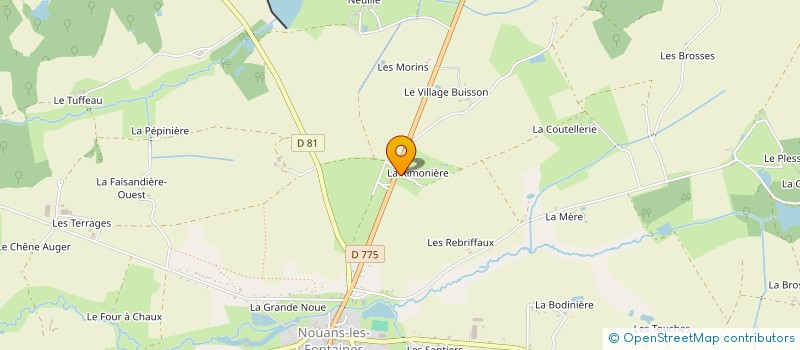 localisation de l'entreprise AUSTRAL DIFFUSION à NOUANS-LES-FONTAINES