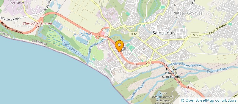 localisation de l'entreprise AUSTRAL SOLAR  SAINT-LOUIS