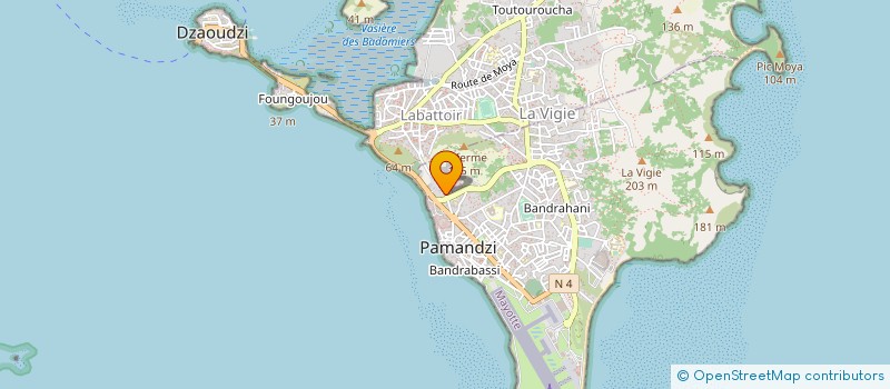 localisation de l'entreprise AUSTRALE SUD IMPRESSION à PAMANDZI