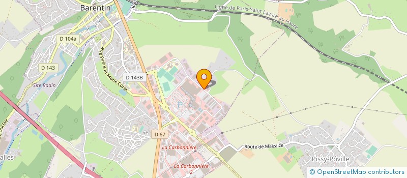 localisation de l'entreprise AUSTREBERTHE CAUX TRAVAUX PUBLICS à BARENTIN