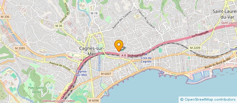 localisation de l'entreprise AUSUM à CAGNES-SUR-MER
