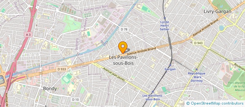 localisation de l'entreprise AUT'HOPE  LES PAVILLONS-SOUS-BOIS