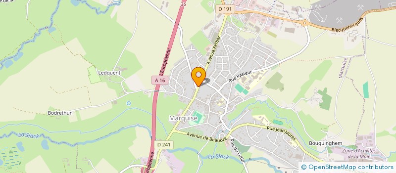 localisation de l'entreprise AUT'OPALE à MARQUISE