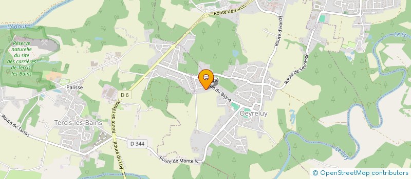 localisation de l'entreprise AUT' OPTIMALE PARTS  OEYRELUY