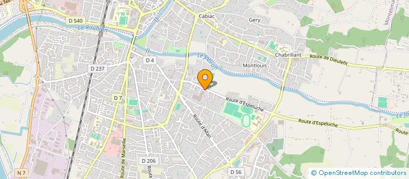 localisation de l'entreprise AUTAJON ETIQUETTES VITICOLE à MONTELIMAR