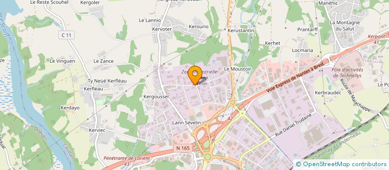 localisation de l'entreprise AUTAJON LABELS LORIENT à CAUDAN