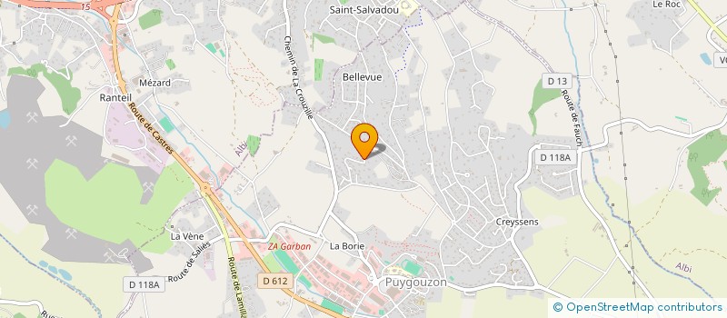 localisation de l'entreprise AUTAN INVESTISSEMENT à ALBI
