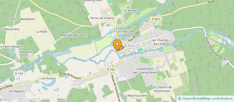 localisation de l'entreprise AUTEBERT ET CIE  BRACIEUX