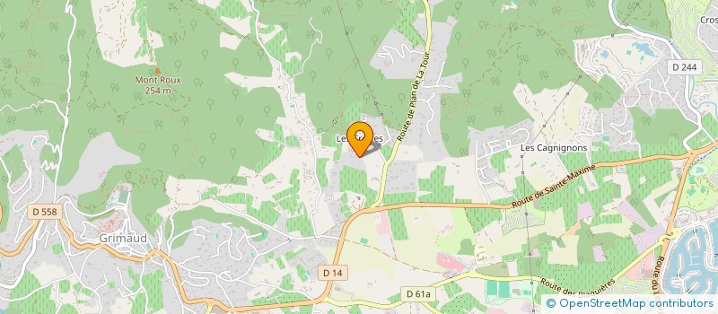 localisation de l'entreprise AUTERI ARROSAGE  GRIMAUD