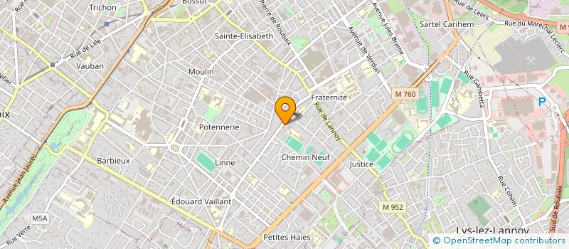 localisation de l'entreprise AUTEUIL PROMOTION  ROUBAIX