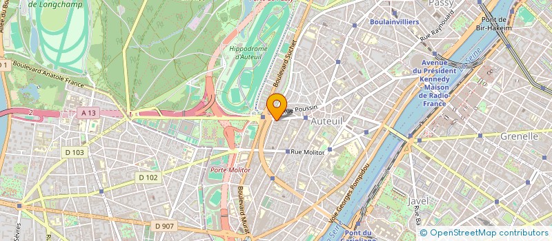 localisation de l'entreprise AUTEUIL SERVICE DISTRIBUTION à PARIS