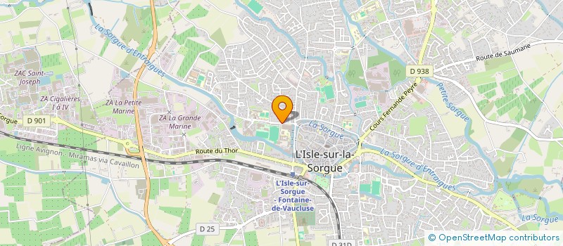 localisation de l'entreprise AUTEURS EN ACTE  L'ISLE-SUR-LA-SORGUE