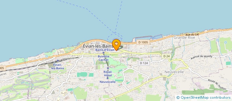 localisation de l'entreprise AUTEURS ET ASSOCIES à EVIAN-LES-BAINS