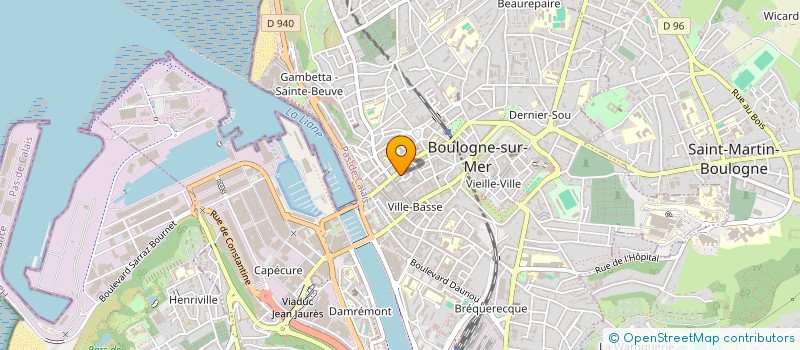 localisation de l'entreprise AUTEURS HAUTEMENT ASSOCIES à BOULOGNE-SUR-MER