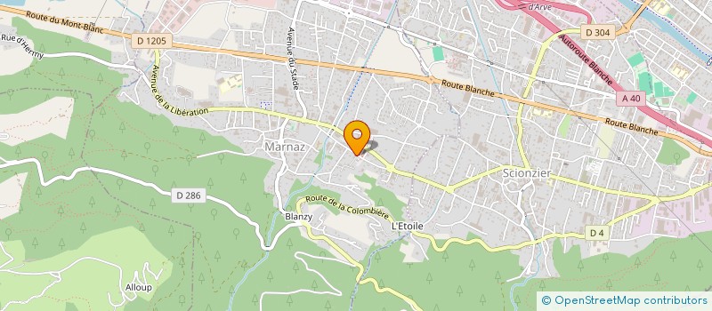 localisation de l'entreprise AUTEX à MARNAZ