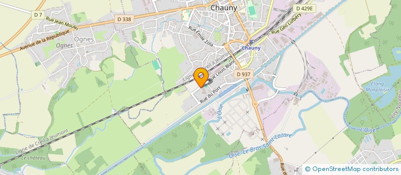 localisation de l'entreprise AUTEXIER à CHAUNY