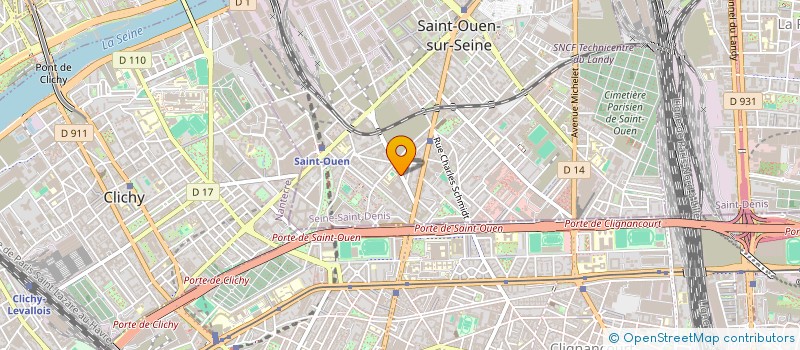 localisation de l'entreprise AUTHENTIC PROD à SAINT-OUEN-SUR-SEINE