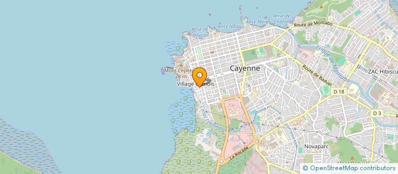 localisation de l'entreprise AUTHENTICA à CAYENNE