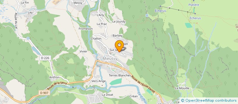 localisation de l'entreprise AUTHENTIQUE GASTRONOMIE  MIEUSSY