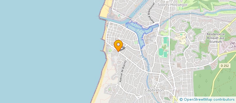 localisation de l'entreprise AUTHERET  CAPBRETON