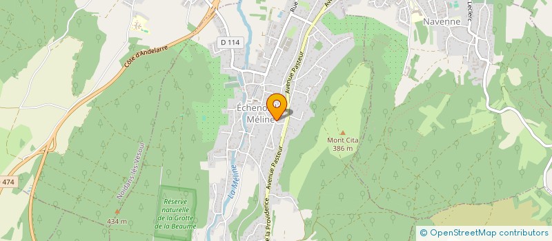 localisation de l'entreprise AUTHISA à ECHENOZ-LA-MELINE