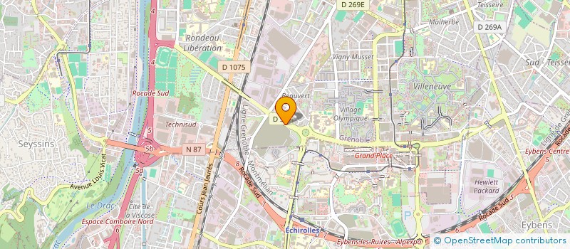 localisation de l'entreprise AUTIBET à GRENOBLE