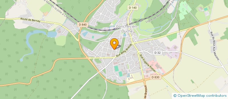 localisation de l'entreprise AUTIN COUVERTURE à CONCHES-EN-OUCHE