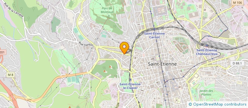 localisation de l'entreprise AUTIN TECHNAUTO à SAINT-ETIENNE