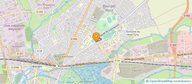 localisation de l'entreprise AUTINODA  BOURGES
