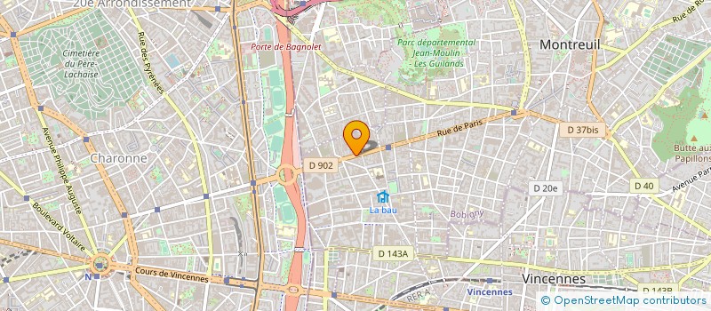 localisation de l'entreprise AUTIO à MONTREUIL