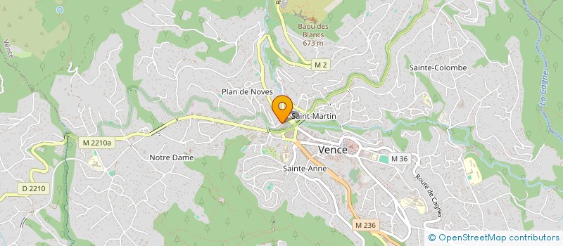 localisation de l'entreprise AUTISME 06 à VENCE