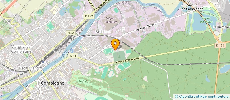 localisation de l'entreprise AUTISME, 1 SOURIRE POUR TOUS  COMPIEGNE