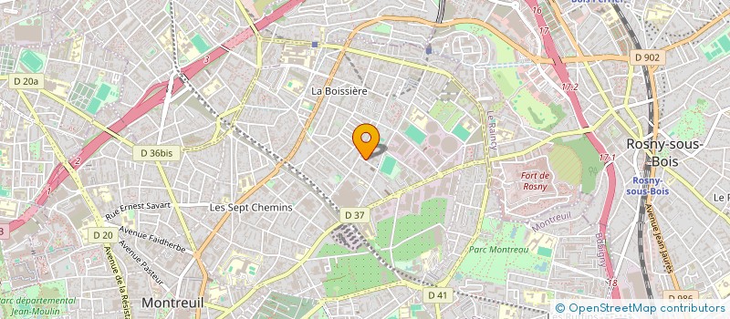 localisation de l'entreprise AUTISME 93 LES ENFANTS TERRIBLES à MONTREUIL