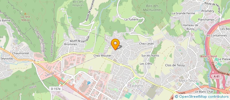 localisation de l'entreprise AUTISME AVENIR 74  EPAGNY METZ-TESSY