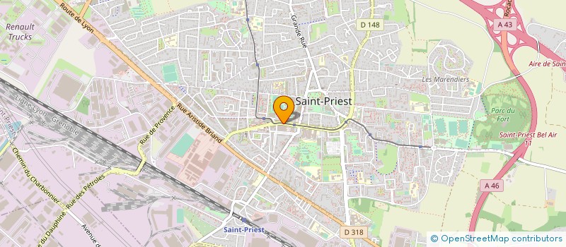 localisation de l'entreprise AUTISME RHONE  SAINT-PRIEST