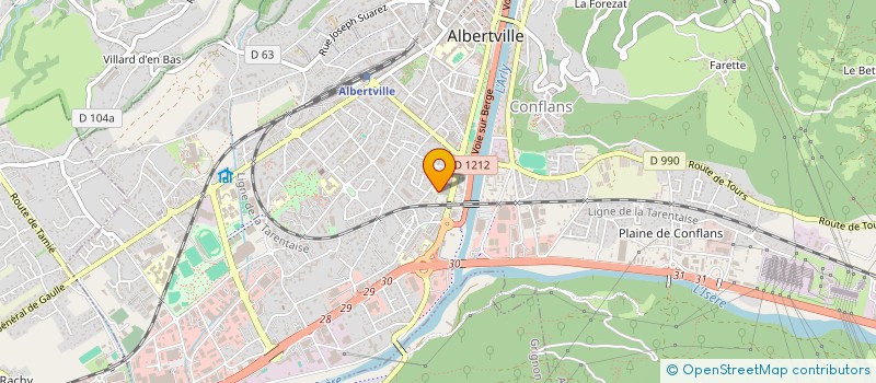 localisation de l'entreprise AUTISME SAVOIE  ALBERTVILLE