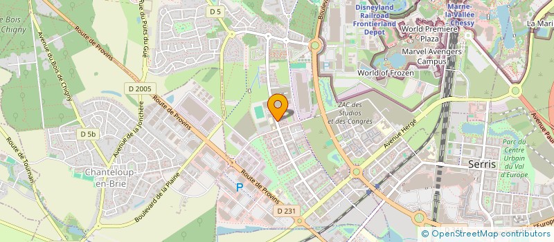 localisation de l'entreprise AUTO 100 CAUTION  MONTEVRAIN