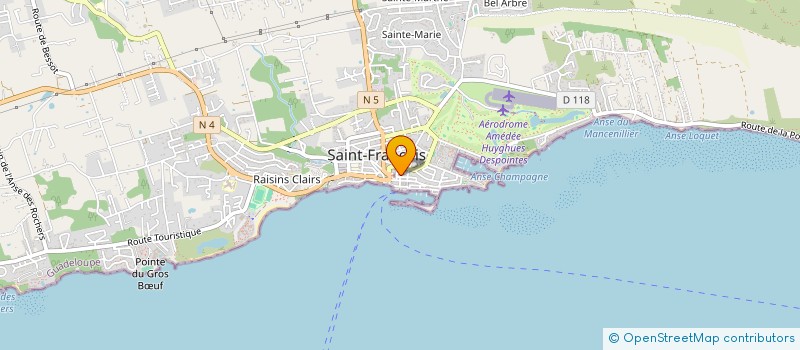 localisation de l'entreprise AUTO 118  SAINT-FRANCOIS