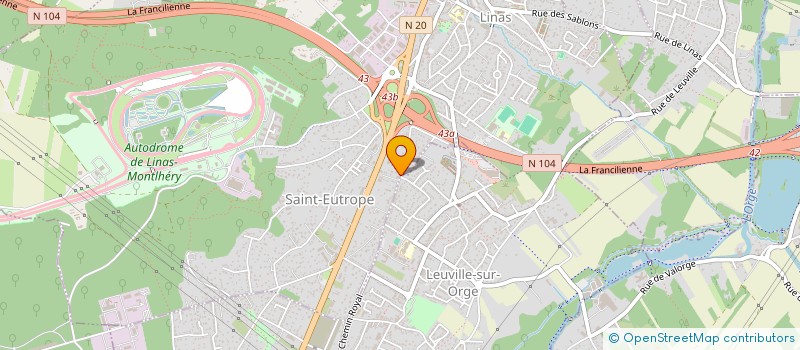 localisation de l'entreprise AUTO 120 SAS à LINAS