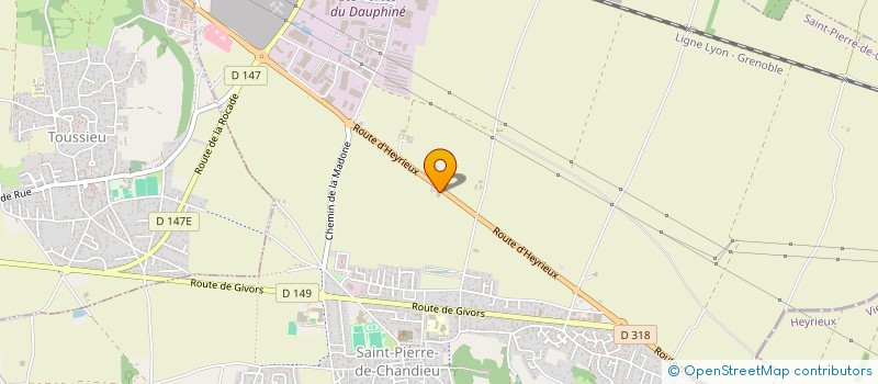 localisation de l'entreprise AUTO 121  SAINT-PIERRE-DE-CHANDIEU