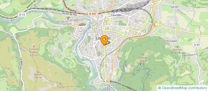 localisation de l'entreprise AUTO 16  LOURDES