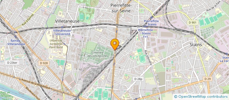 localisation de l'entreprise AUTO 18 à PIERREFITTE-SUR-SEINE